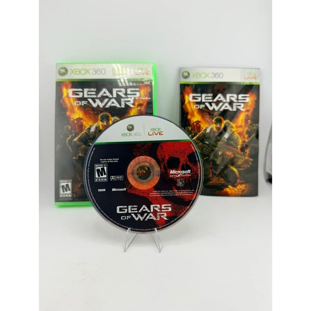 Gears of War Xbox 360 Game Complete with Manual Microsoft Epic Games 2006 NTSC‎